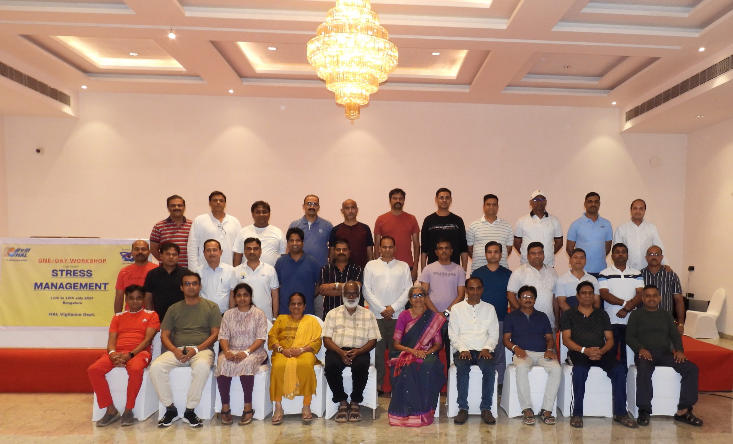 Stress management workshop  for the  Vigilance officials  on 11th & 12th July 2025